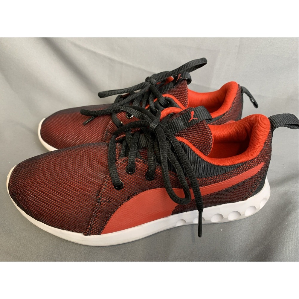 Puma Carson 2 Shoes Men's Size 5.5C Black & Red Athletic Running‎ Lace Up
